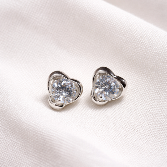 Crystal Heart Stud