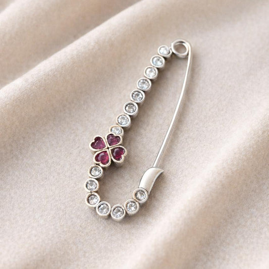 Ruby Clover Luxe Pin