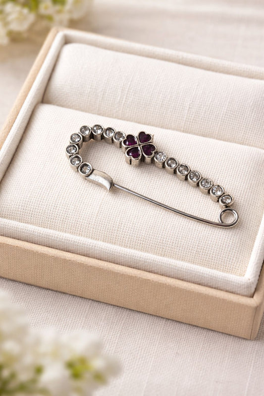 Ruby Clover Luxe Pin